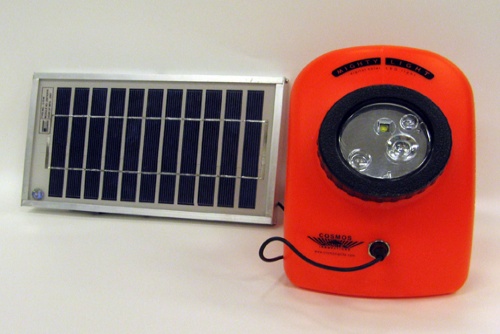 The Mighty Light is a solar lamp for rural environments developed by Cosmos Ignite Innovations.