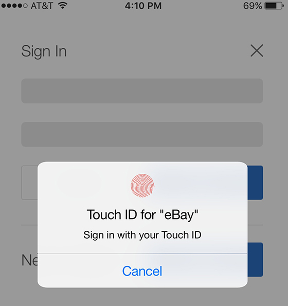 adds support for Touch ID, introduces new 'One Time Password